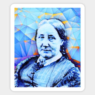 Elizabeth Gaskell Portrait | Elizabeth Gaskell Artwork | Elizabeth Gaskell Painting 10 Sticker